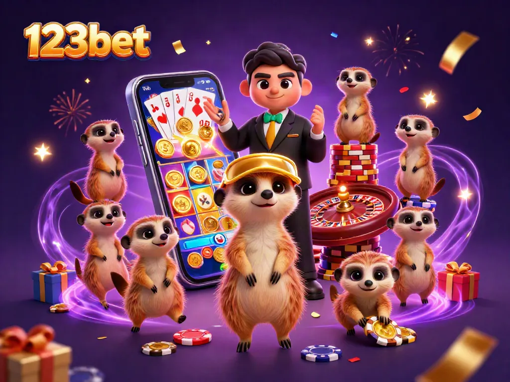 Engage in thrilling gaming at 123bet, where meerkats manage a vibrant casino experience.