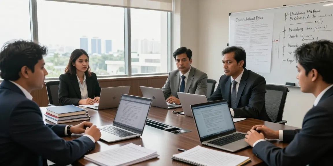 Find expert legal guidance in a professional law office meeting.