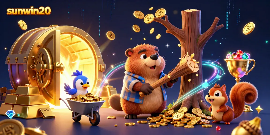 Experience thrilling gameplay at sunwin20 with treasures and vibrant casino elements filling the scene.